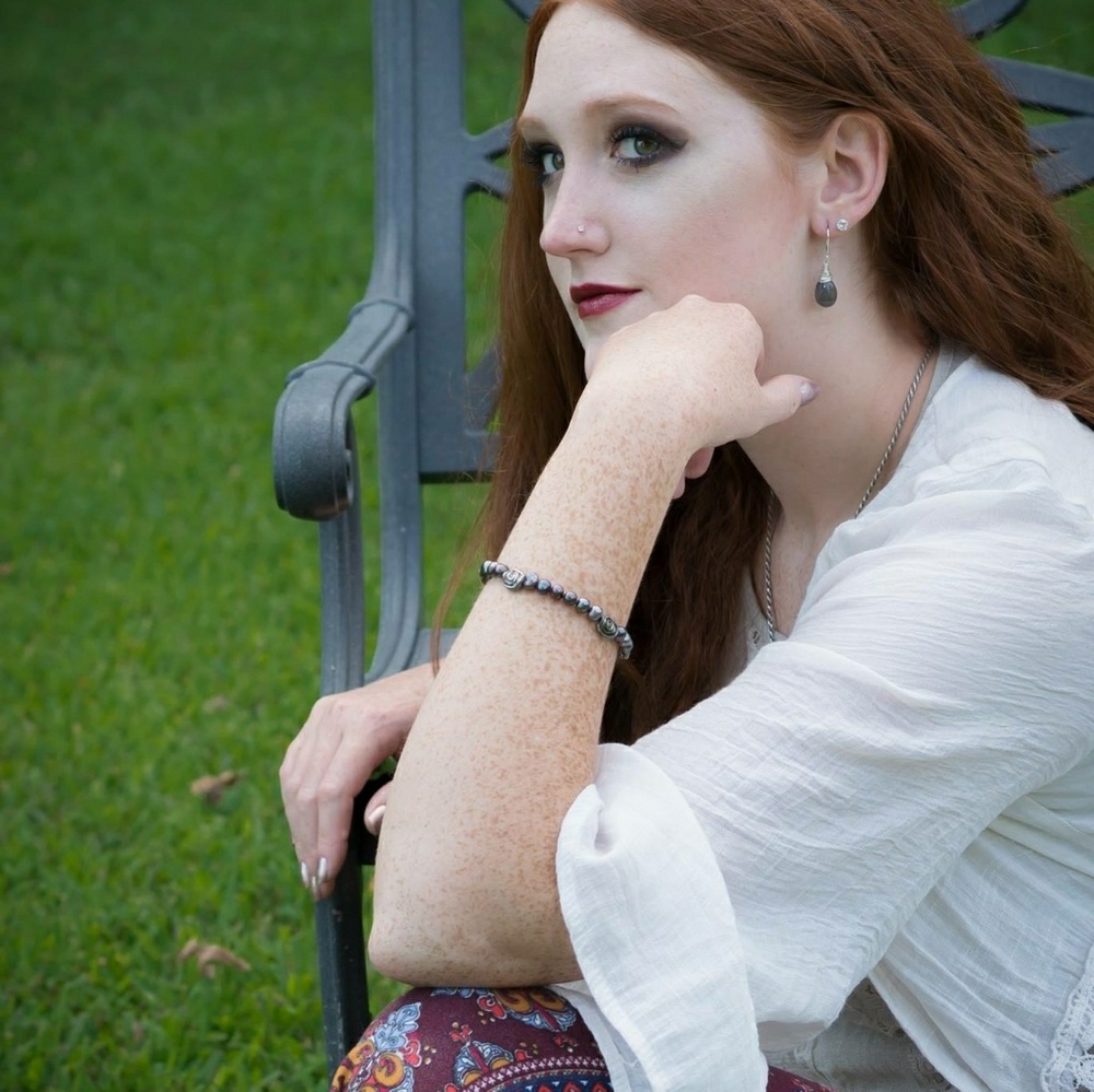 Peacock Pearls Statement Bracelet Bangle