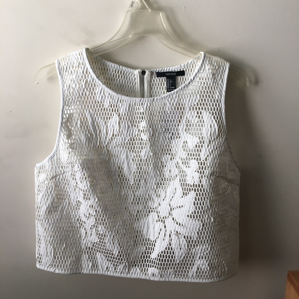 NWT White Lace Forever 21 Top