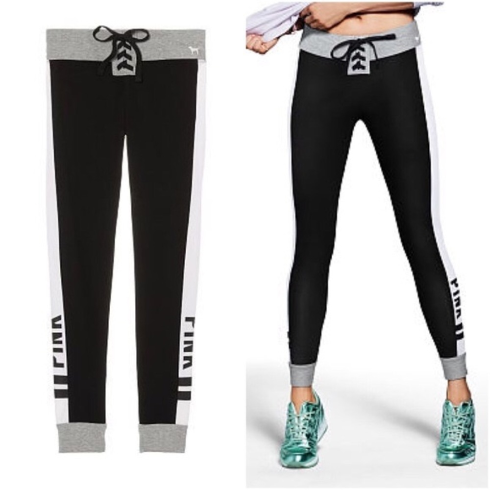 PINK Campus Legging- Lace Up Jogger Style