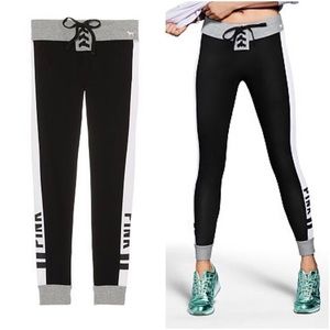 PINK Campus Legging- Lace Up Jogger Style