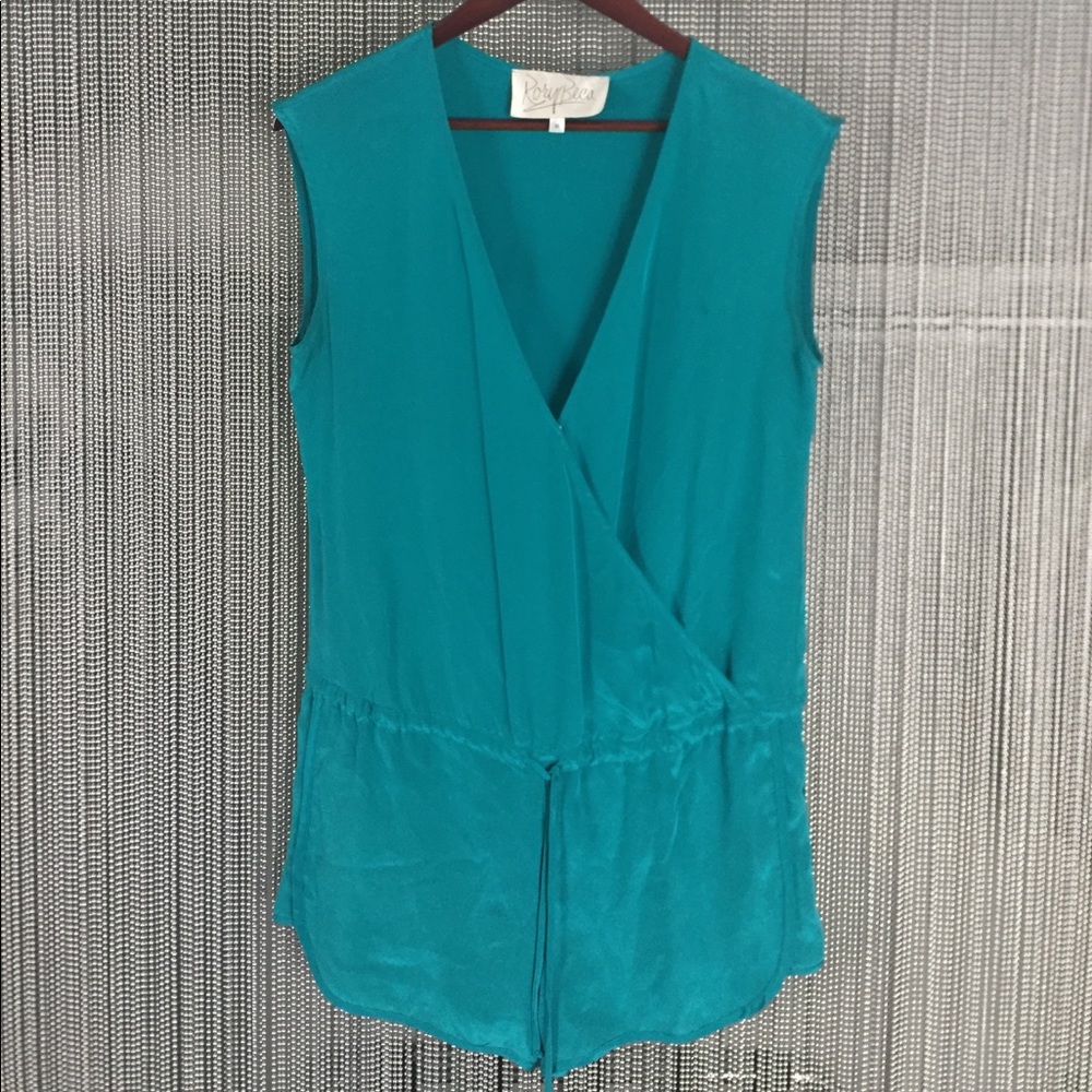 Rory Becca silk romper size M