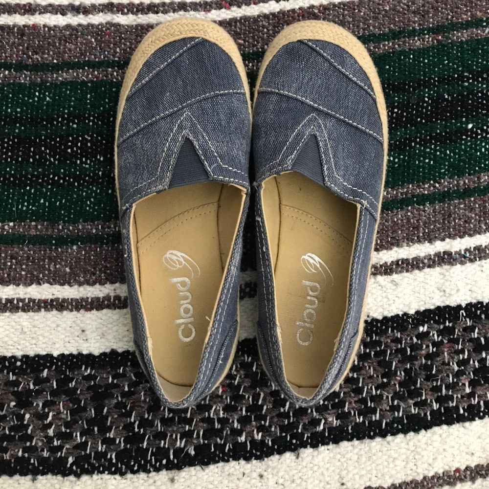 Cloud Nine denim flats