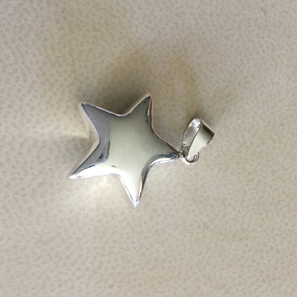 Pure Real Sterling Silver Star Charm