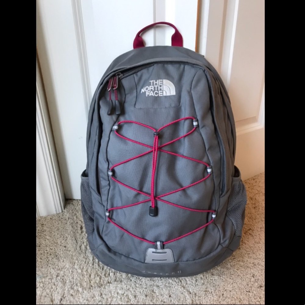 Woman’s Jester II Gray & Pink NorthFace Backpack