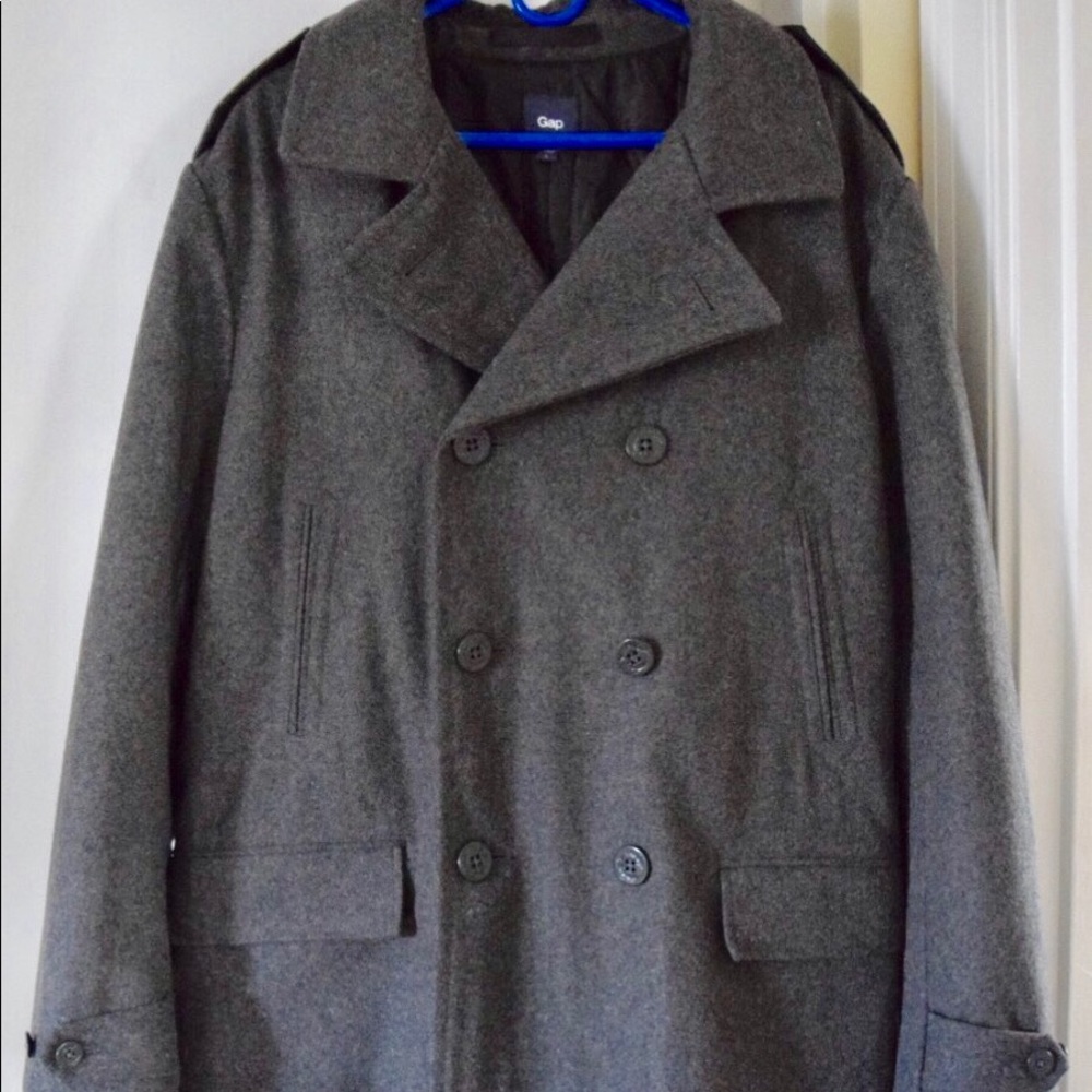 GAP Factory Men's gray Pea Coat size L. NWOT
