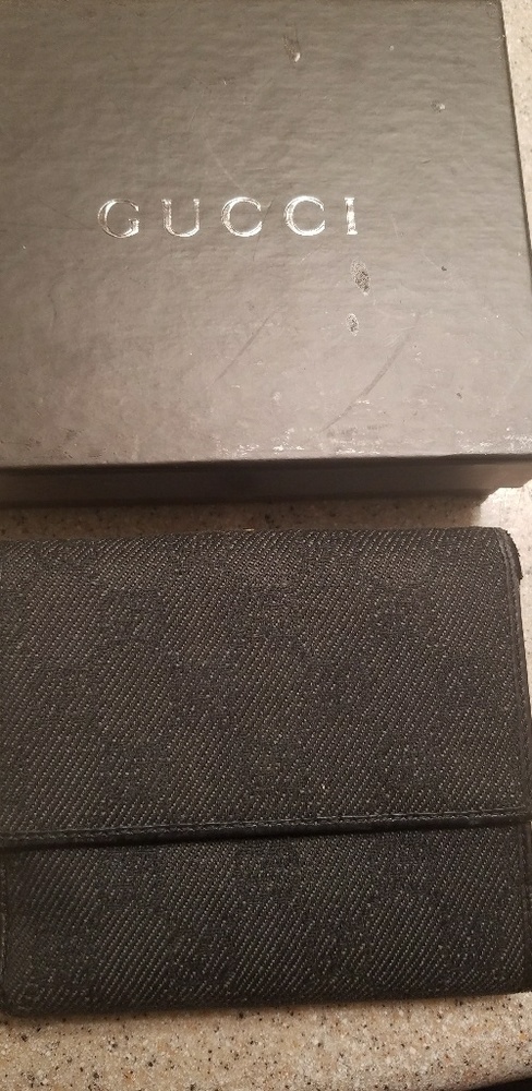 Gucci denim wallet