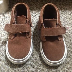 Brown Mocc Style High Top Vans for Toddler