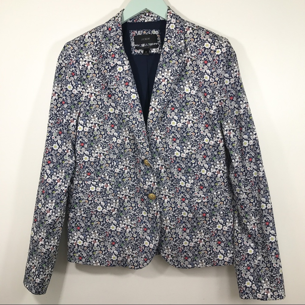 J. Crew Classic Schoolboy Blazer Liberty Floral 10