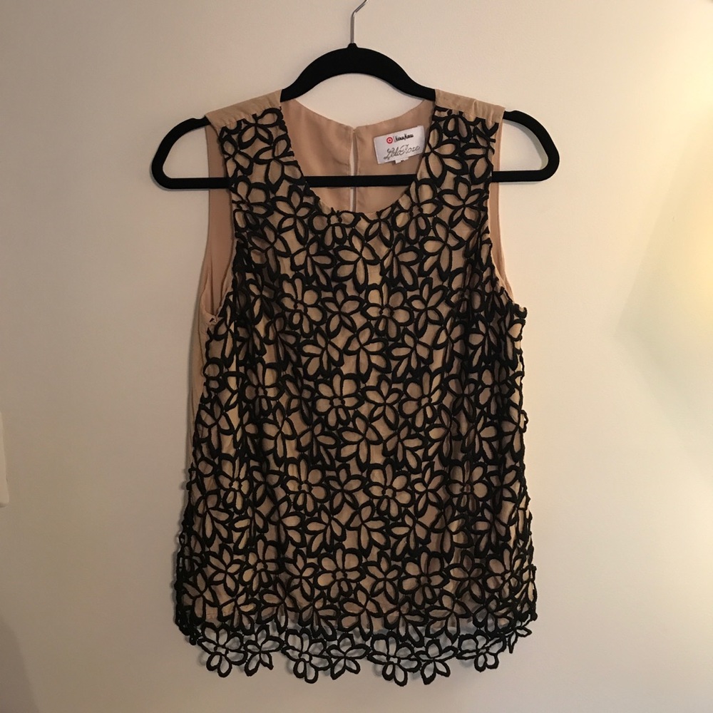 Lela Rose/Neiman Marcus/Target lace overlay tank