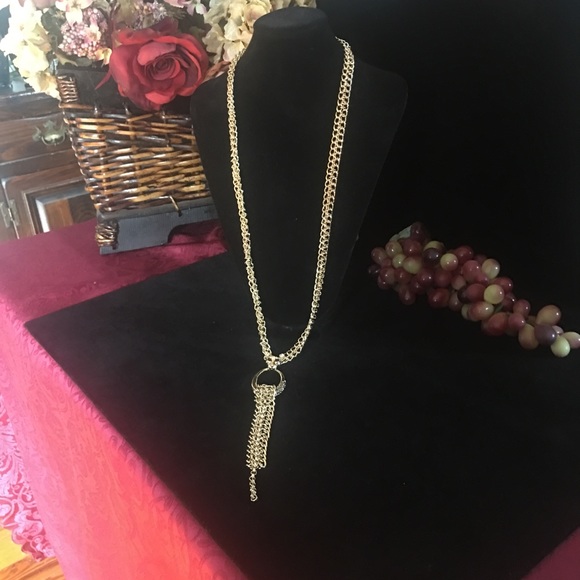 Gold Bebe necklace with oval "cat" pendant - Picture 6 of 7