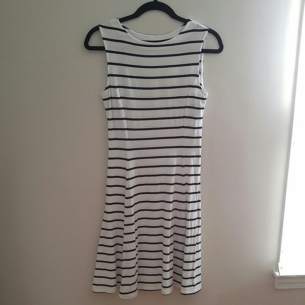 Sleeveless striped Uniqlo dress