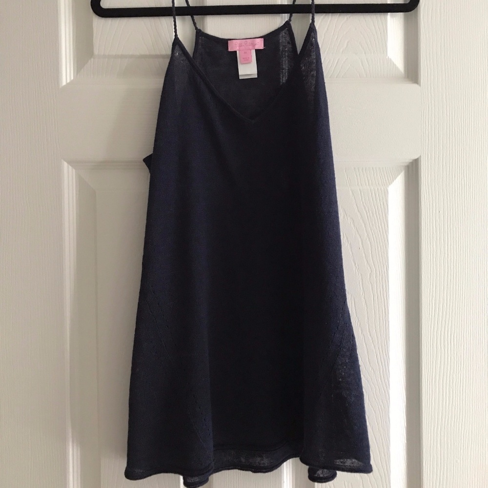 Lilly Pulitzer Dusk Linen Sweater Tank