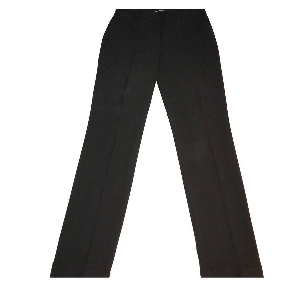 Black Ankle Length Slim Fit Trousers