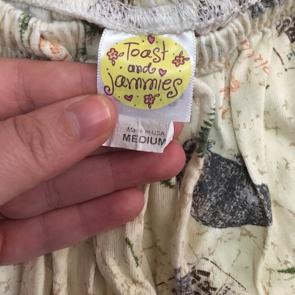 Toast and Jammie's black bear pajamas size medium - Picture 4 of 6