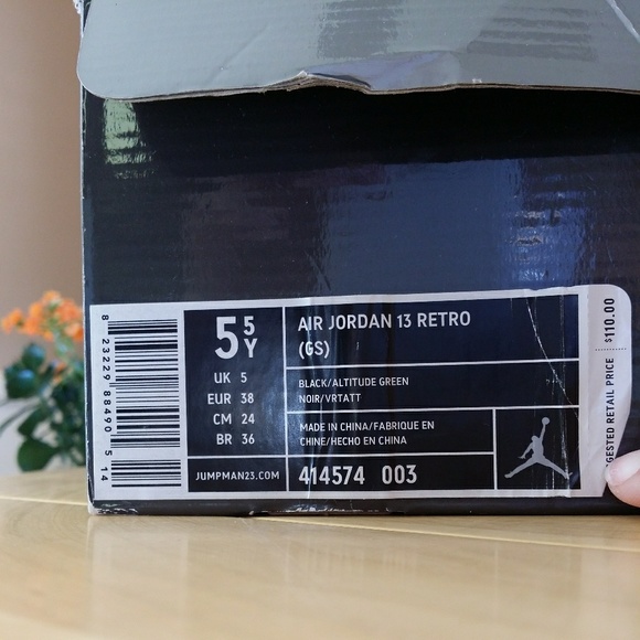 🚫SOLD🚫💚Air Jordan Retro 13 Altitude Green💚 - Picture 4 of 4