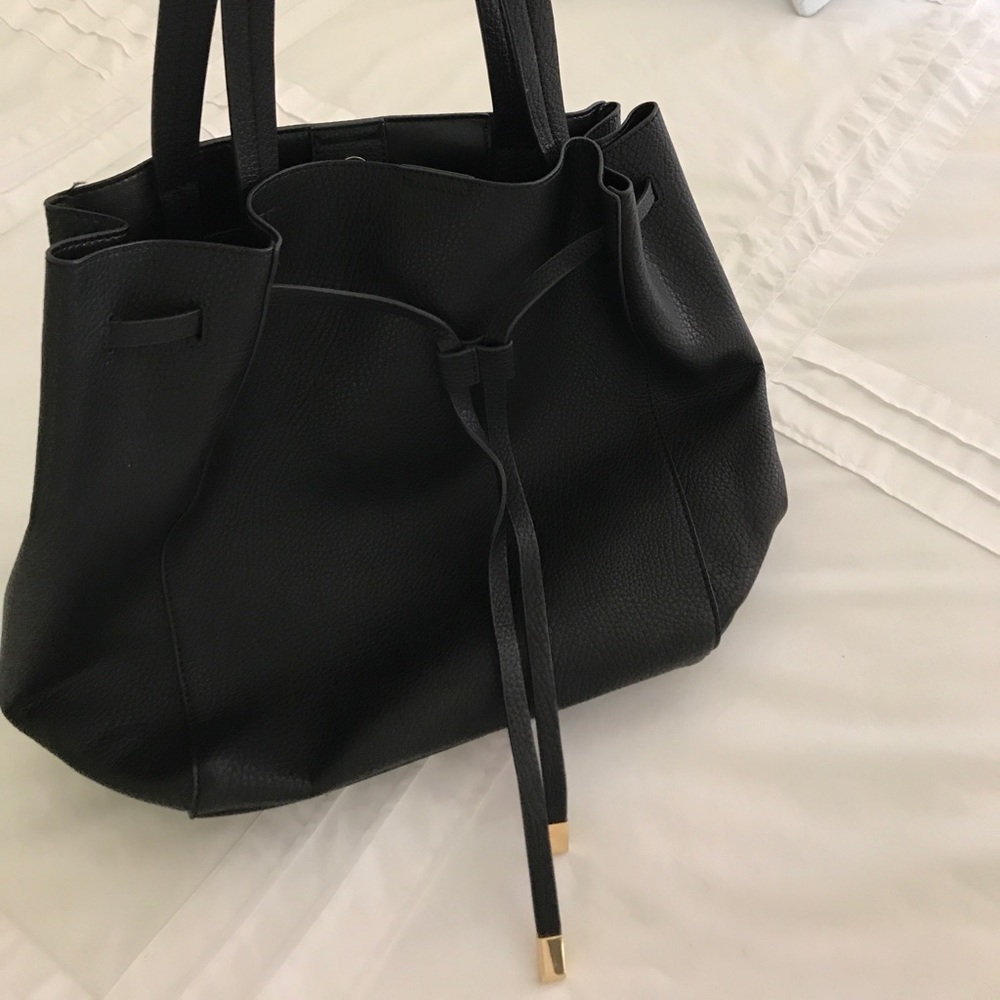 Black Brass Plum tote