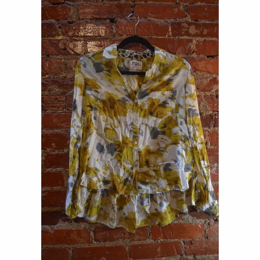 Anthropologie Patterned Button Down