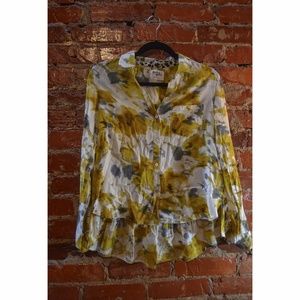 Anthropologie Patterned Button Down