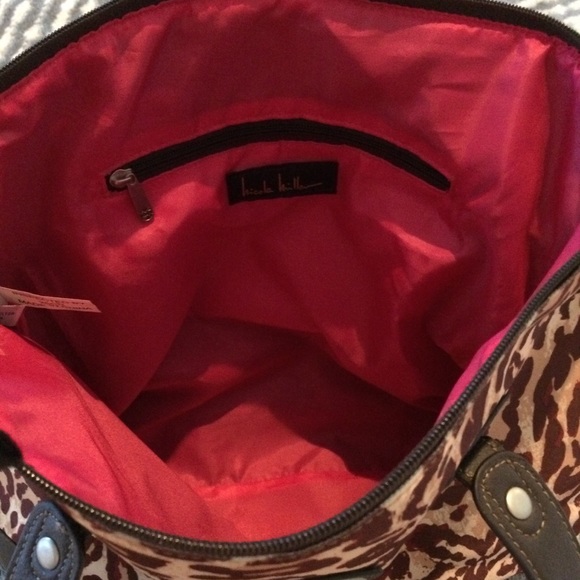Nicole Miller leopard cheetah purse/carry on - Picture 5 of 5