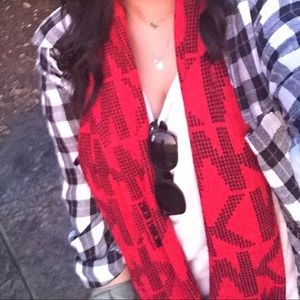 Authentic MK Logo Infinity Scarf