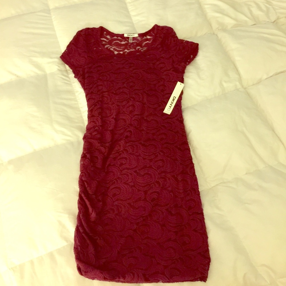 Burgundy Lace Dress!