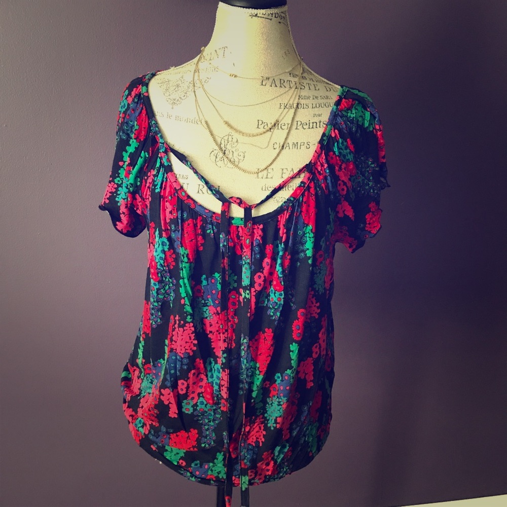 Floral print top