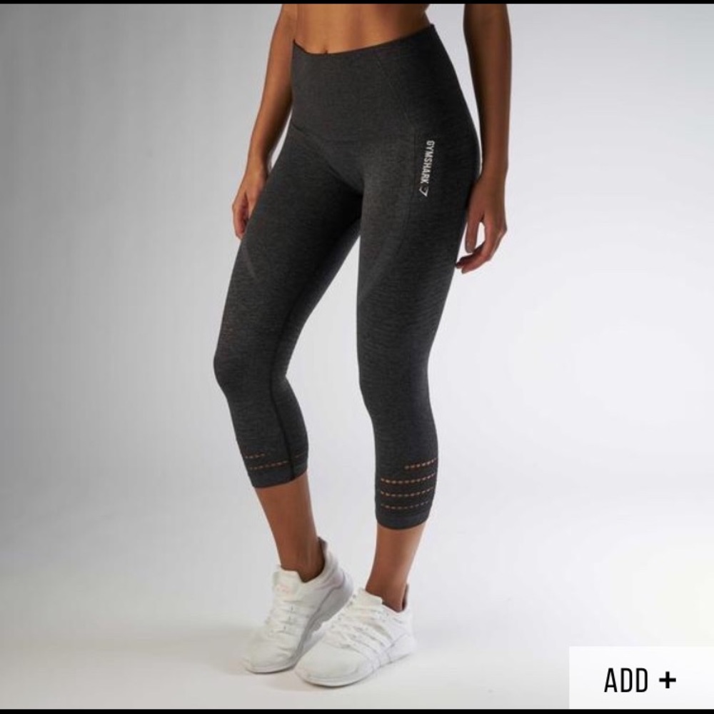 Gym shark high waisted seamless cropped leggings
