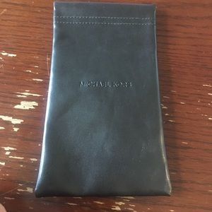 Leather Michael Kors Sunglass pouch