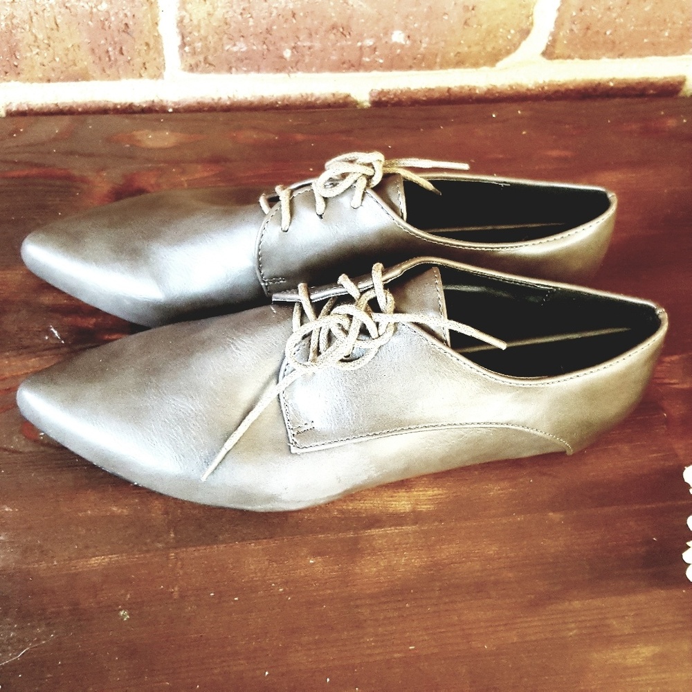 Pointed Toe Oxfords Brown Classic - Picture 3 of 5