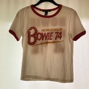 Forever 21 David Bowie shirt