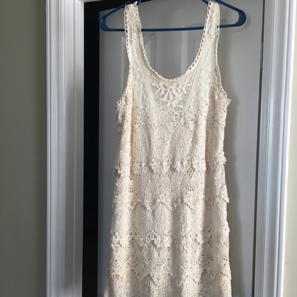 Crochet laceup Dress