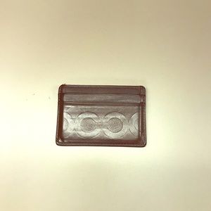Brown Coach Slim Wallet