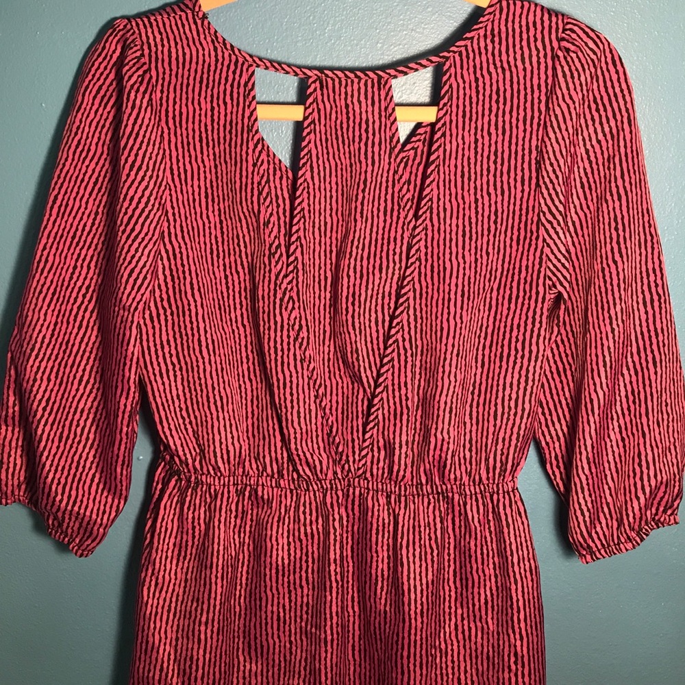 Bebop striped purple dress blouse