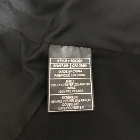 B.B. Dakota Black Blazer (Size L) - Picture 6 of 7