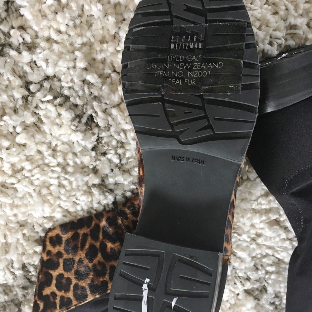 Stuart Weitzman Calf Hair Over The Knee Boots - Picture 6 of 7