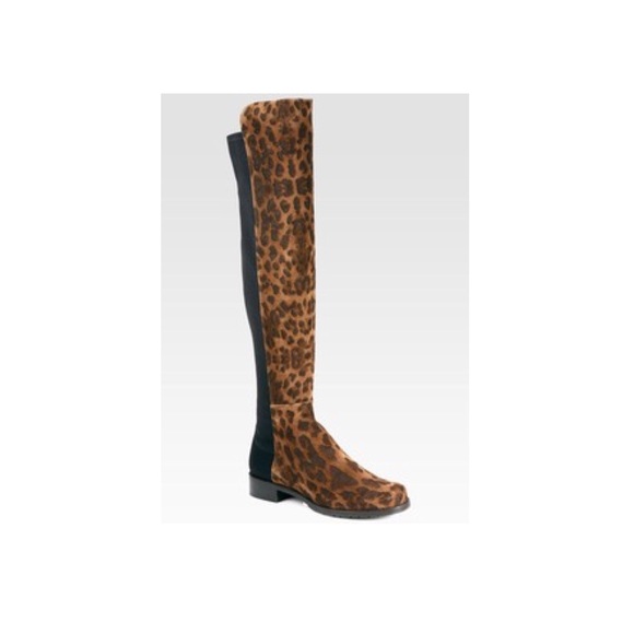 Stuart Weitzman Calf Hair Over The Knee Boots - Picture 2 of 7