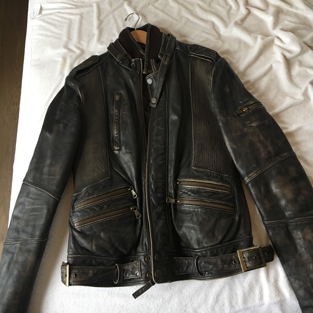 D&G vintage motor leather jacket