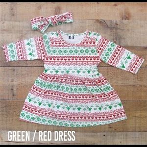 Christmas dress and head band