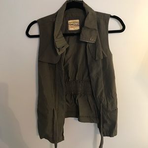Army Green Moto Vest