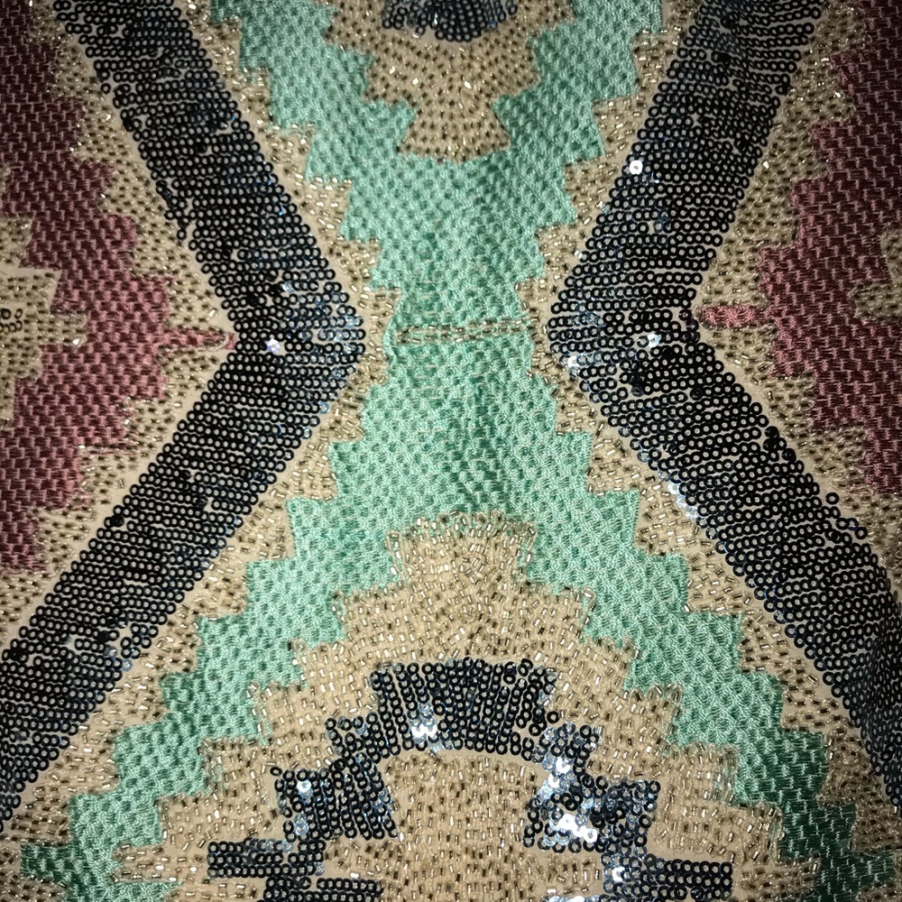 Pattern sequin mini skirt - Picture 2 of 6