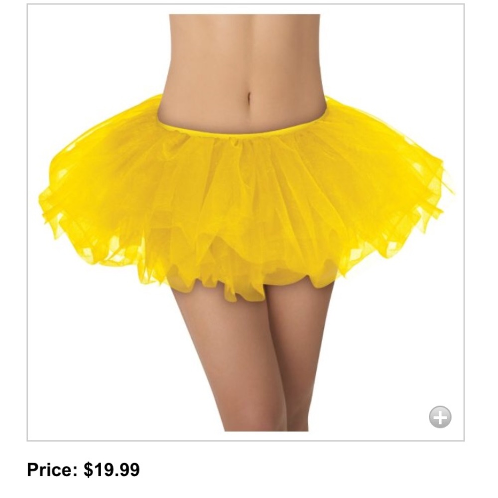 Women’s yellow tutu