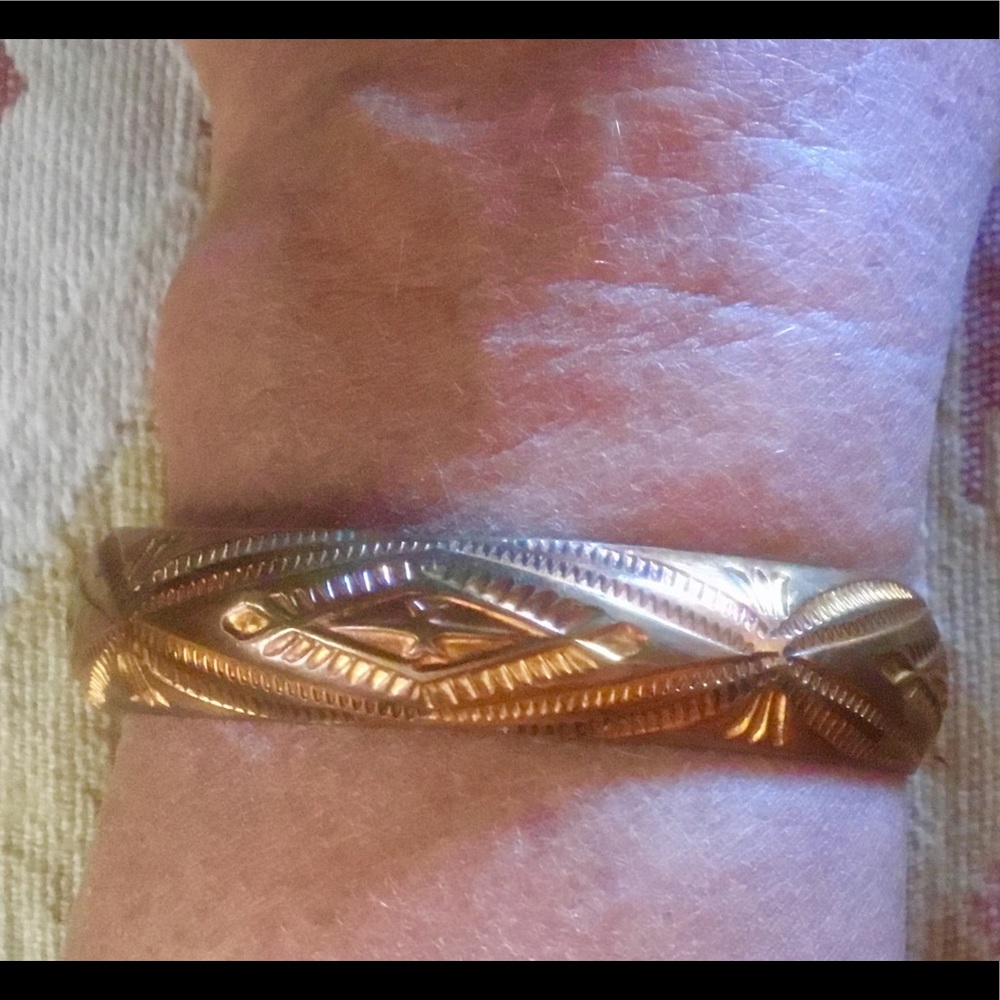 Bracelet Native American Solid Copper Unworn - image 1