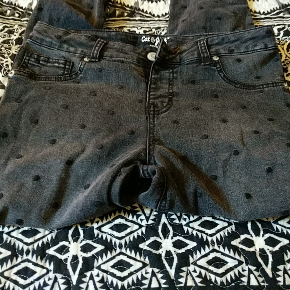Black polka dot jeans!