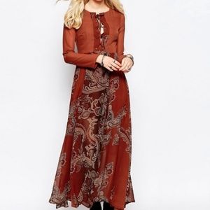 Glamorous paisley print maxi dress
