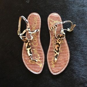 Sam Edelman leopard sandals