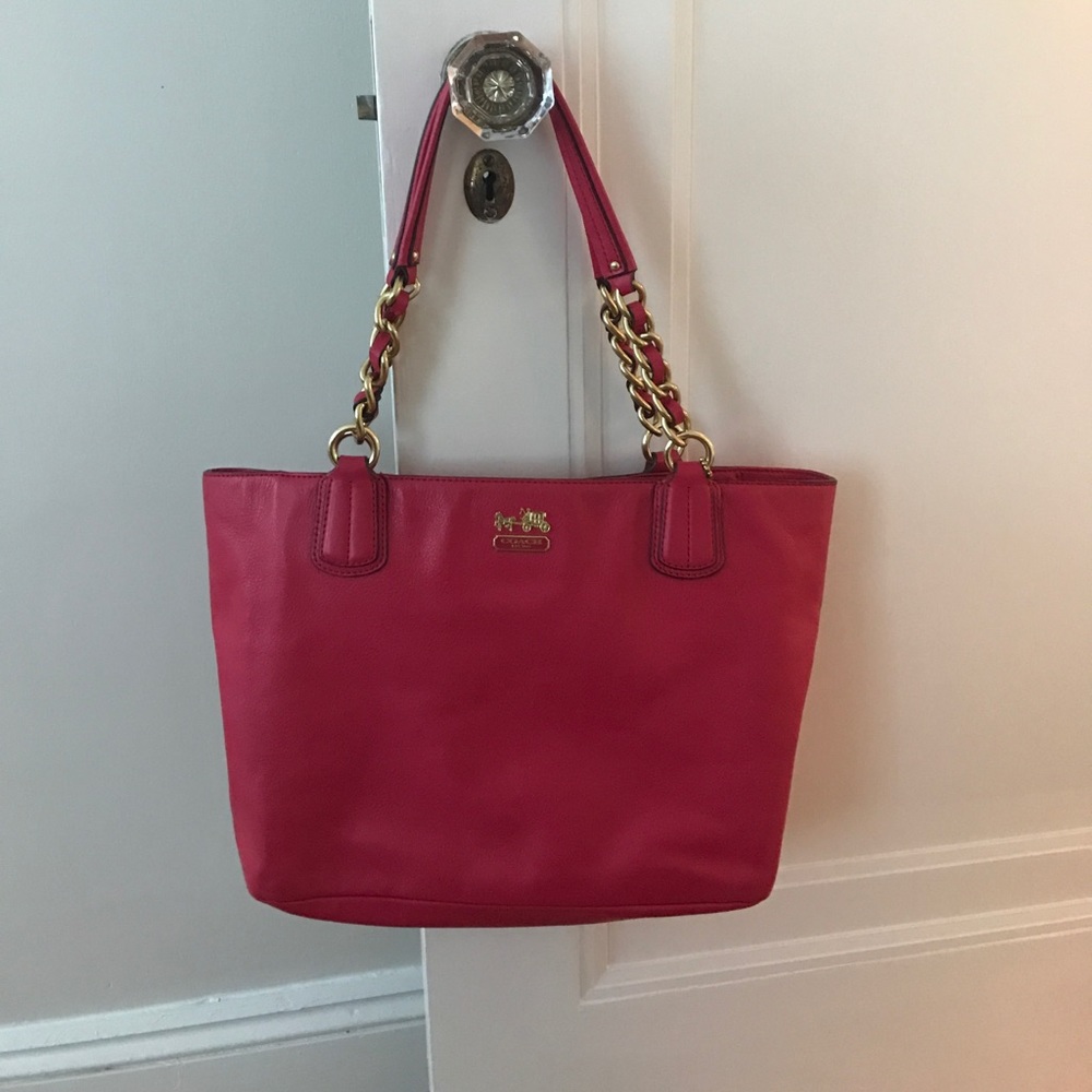 Hot Pink Coach Shoulder Bag