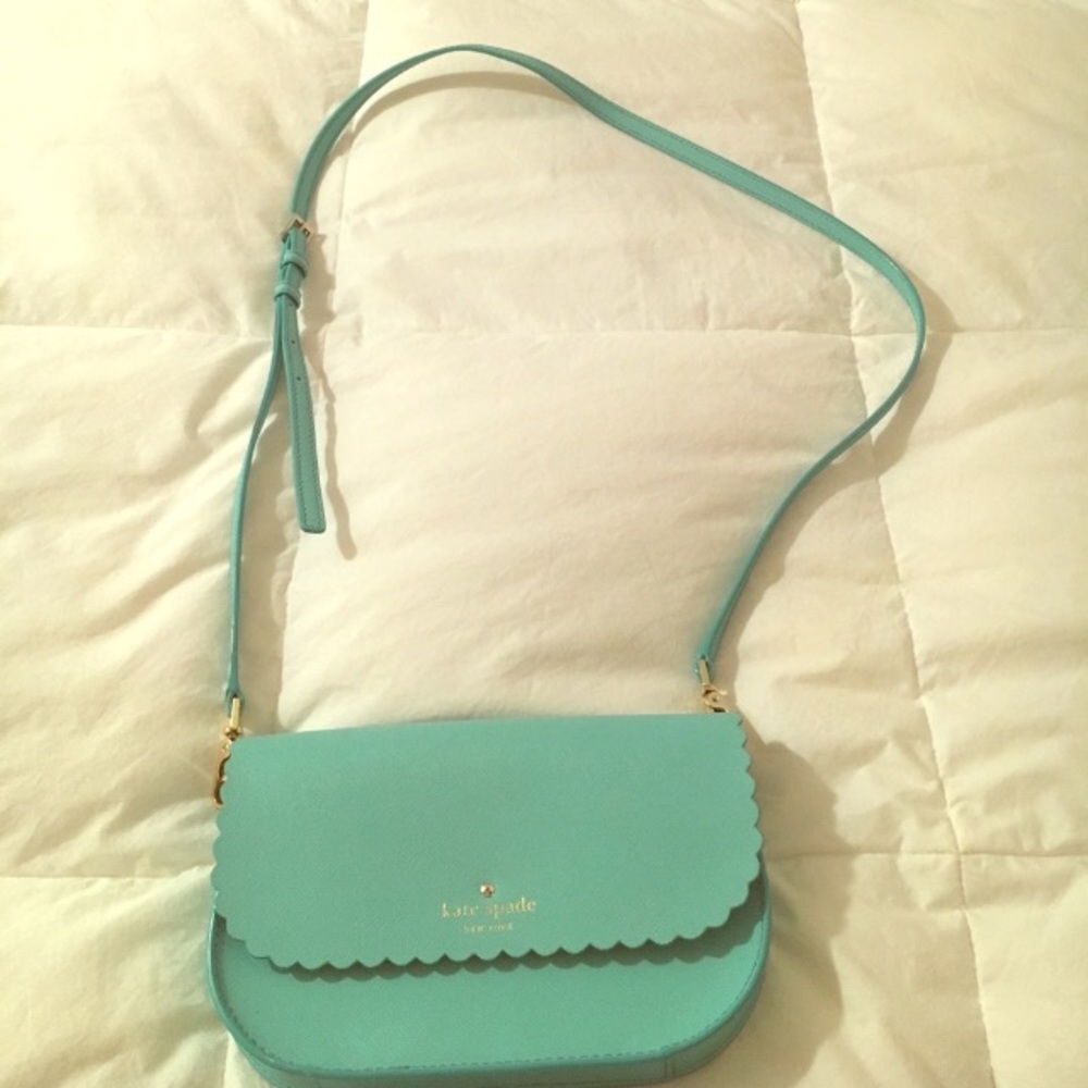 Kate spade teal cross body purse