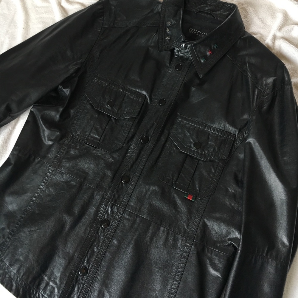 Gucci leather jacket