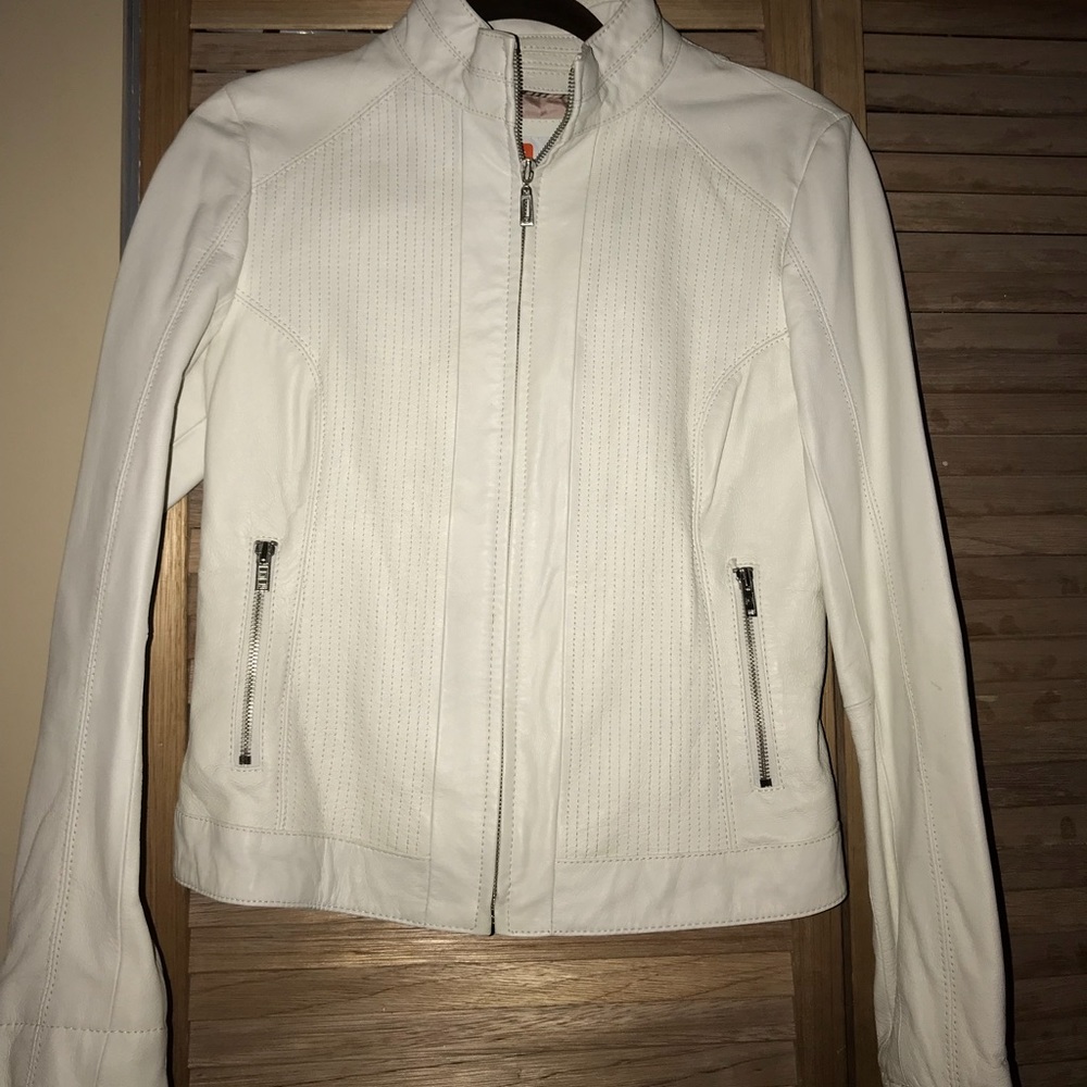 Wilson leather white jacket