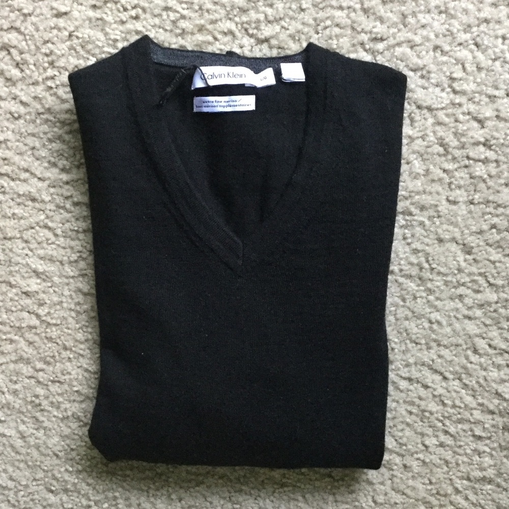 CK Calvin Klein extra fine merino sweater